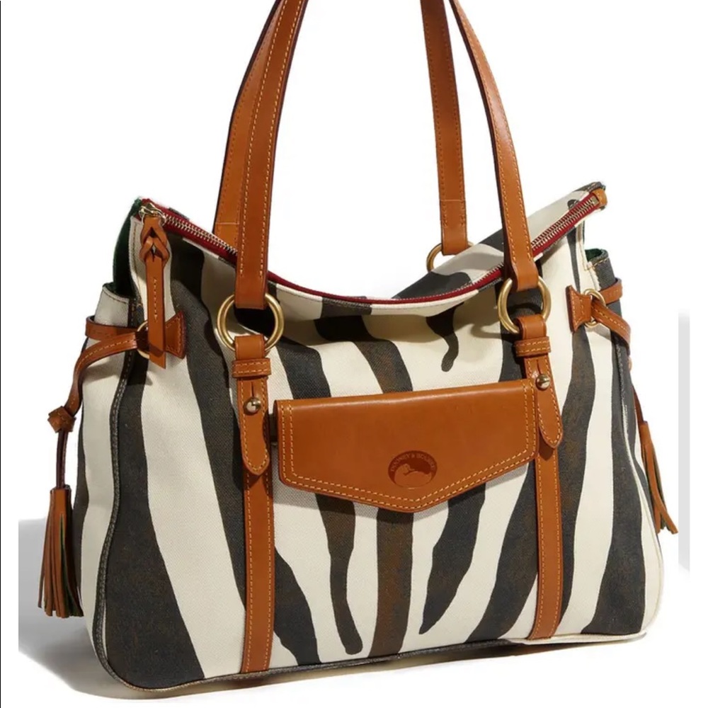 Dooney & Bourke RARE Zebra Jones Smith Bag